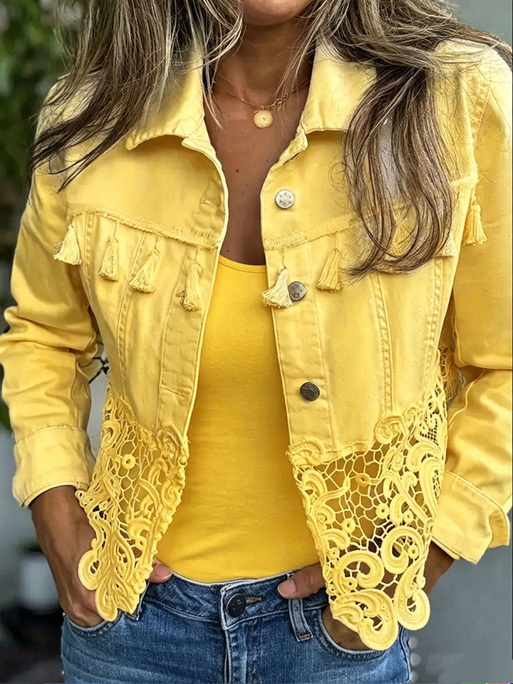 Kambria™ | Lace &amp; Fringe Jacket