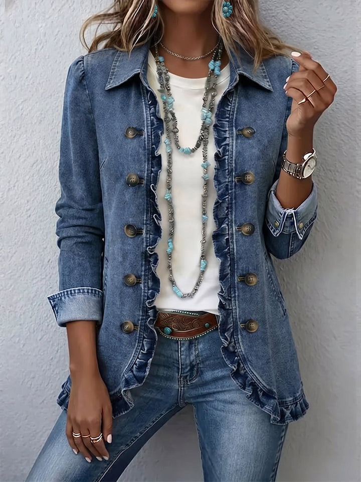 Ruffelle™ | Ruffle-Trimmed Jacket