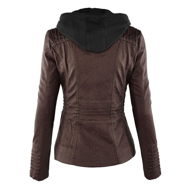 Women’s Zip-Front Fitted Moto Jacket