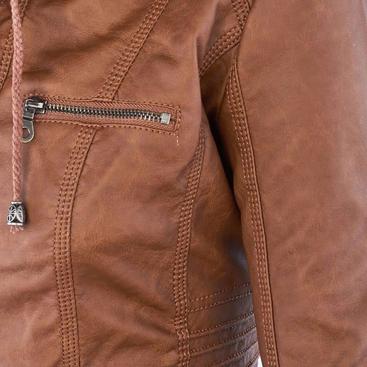 Women’s Zip-Front Biker Jacket
