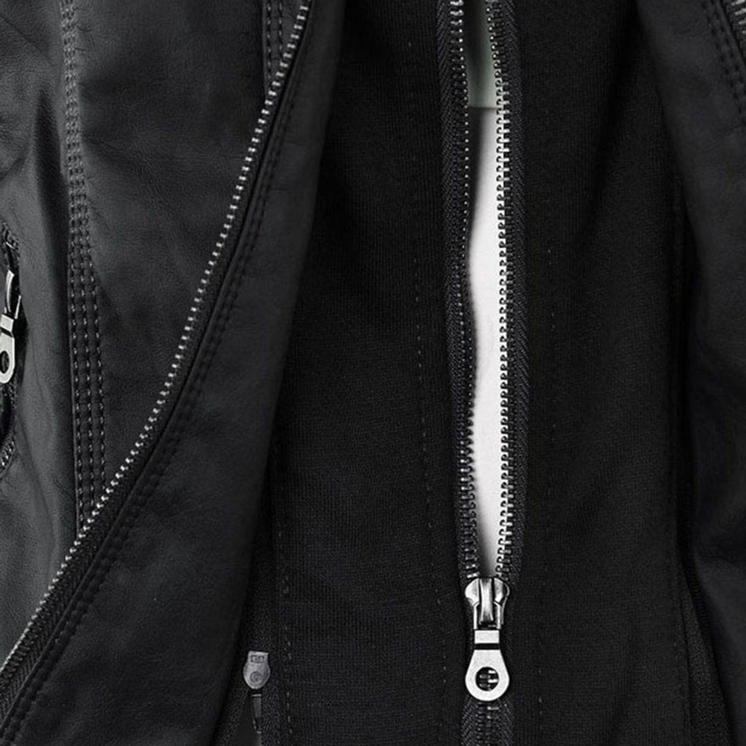 Women’s Zip-Front Fitted Moto Jacket