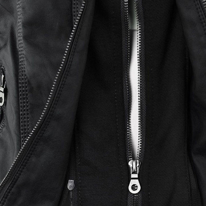 Women’s Zip-Front Fitted Moto Jacket