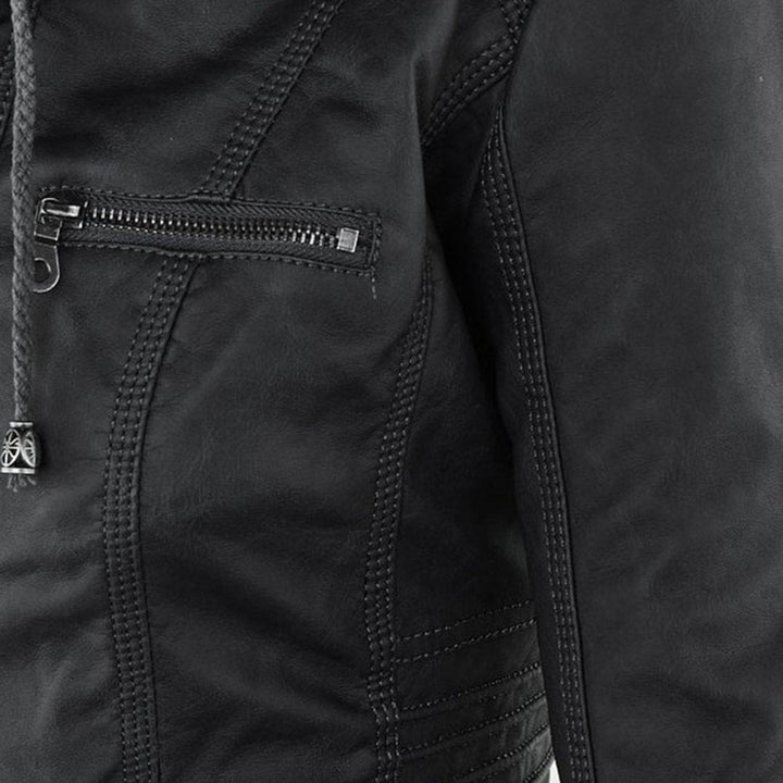 Women’s Zip-Front Biker Jacket