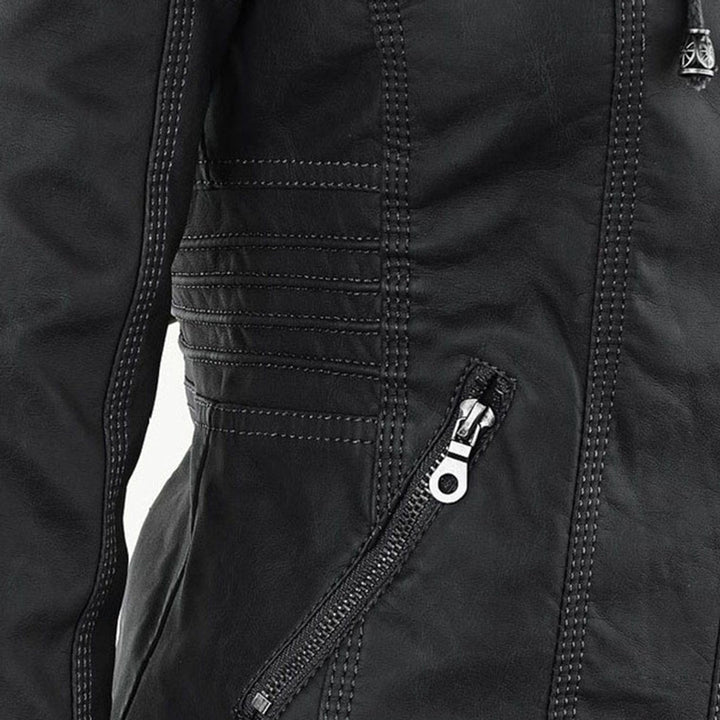 Women’s Zip-Front Biker Jacket