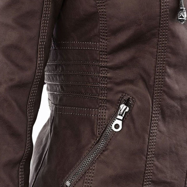 Women’s Zip-Front Biker Jacket