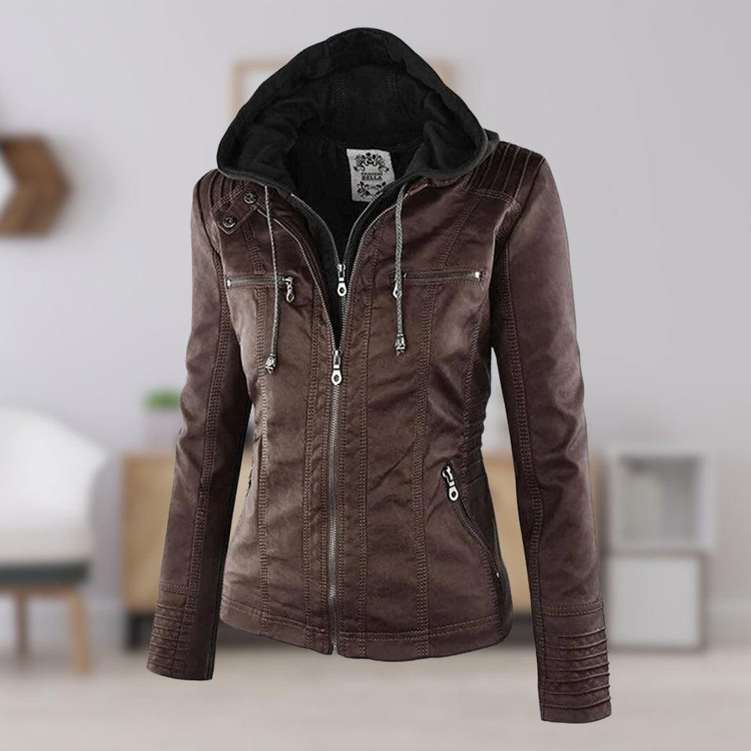 Women’s Zip-Front Biker Jacket