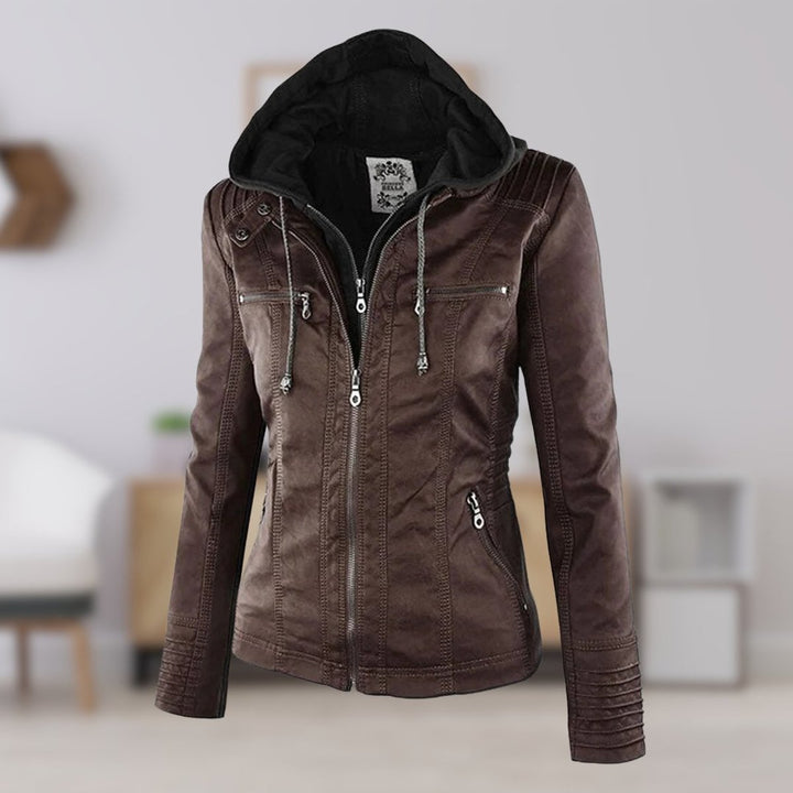 Women’s Zip-Front Biker Jacket