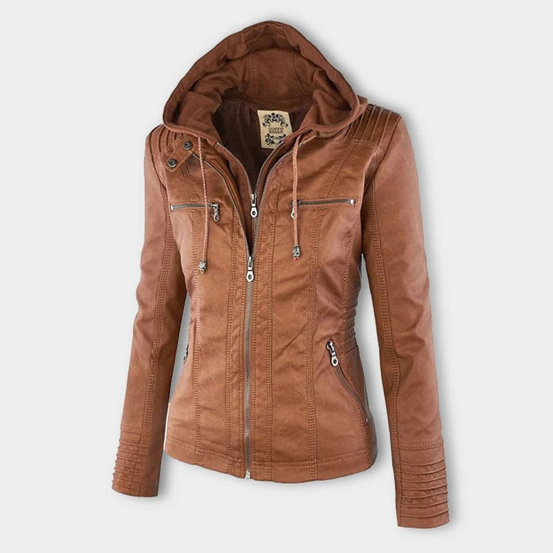 Women’s Zip-Front Biker Jacket