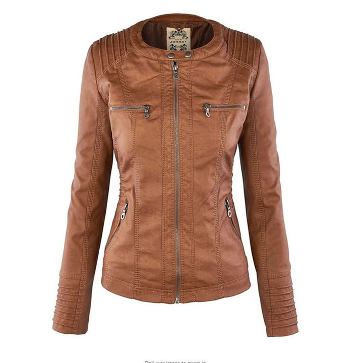 Women’s Zip-Front Biker Jacket